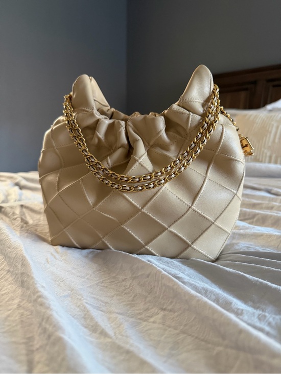 Tory Burch Handbags - Tory Burch Mini Fleming Soft Quilted Hobo Bag with Gold Chain